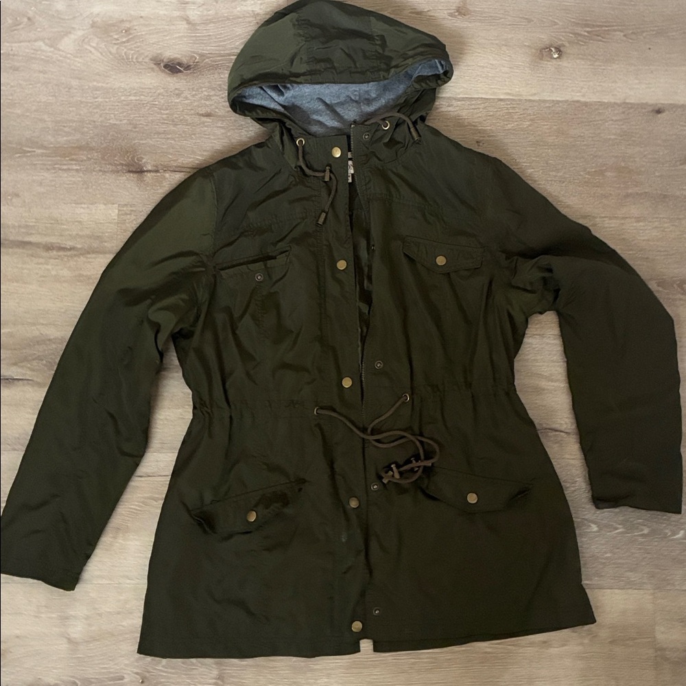 Merona Dark Green Water-Resistant Jacket